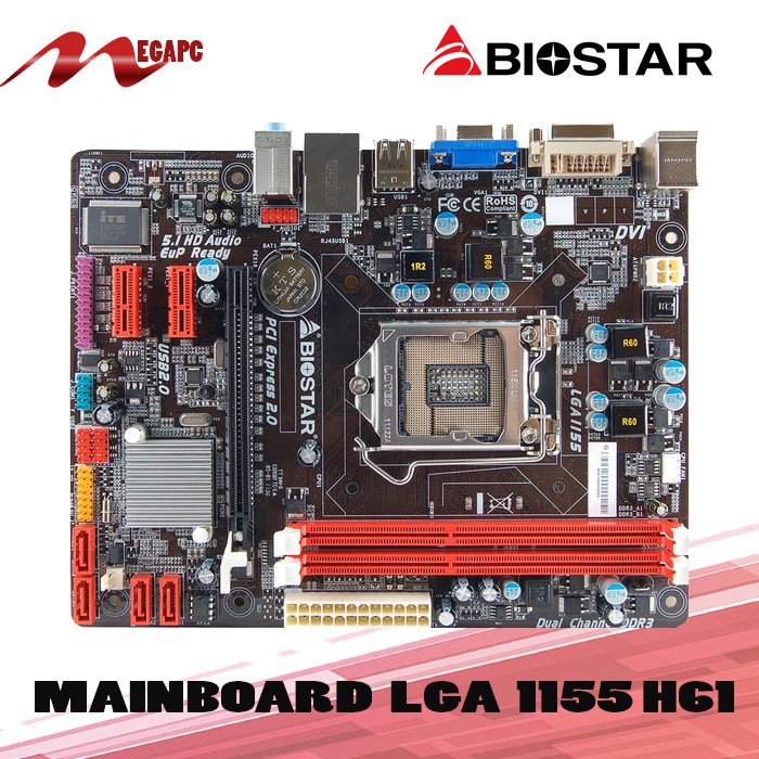 Mobo LGA 1155 H61 Ddr3 Biostar