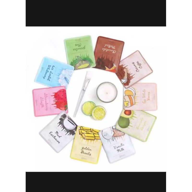 masker wajah, bubuk organik 20gram  by lea gloria BPOM