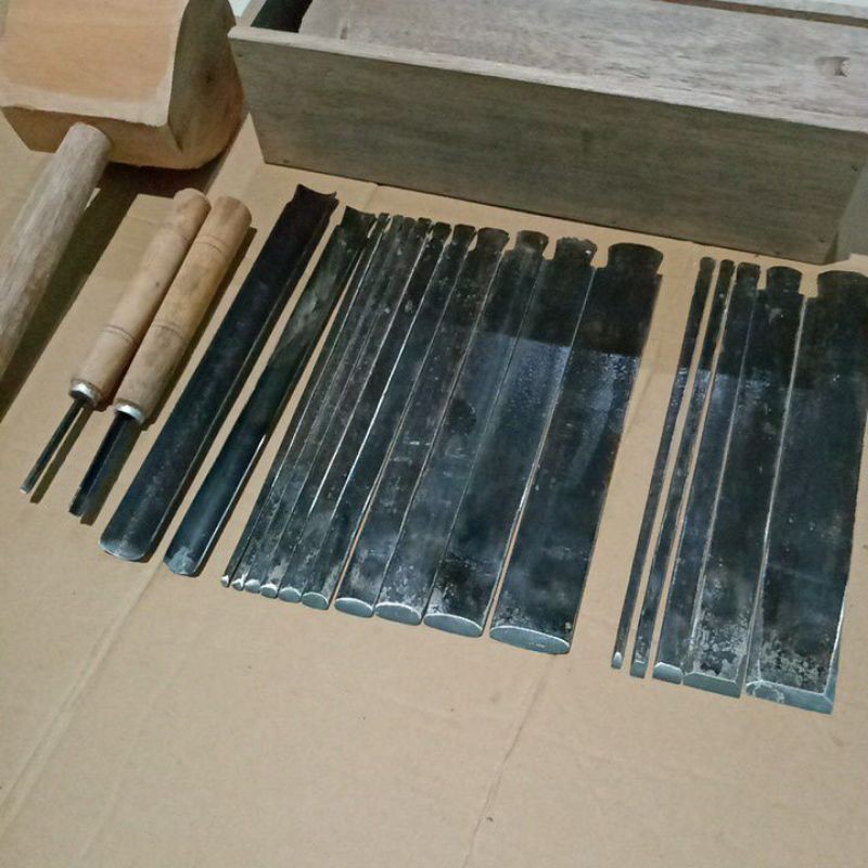 Alat pahat alat Ukir tatah kayu tatah ukir lengkap dijamin MUMER