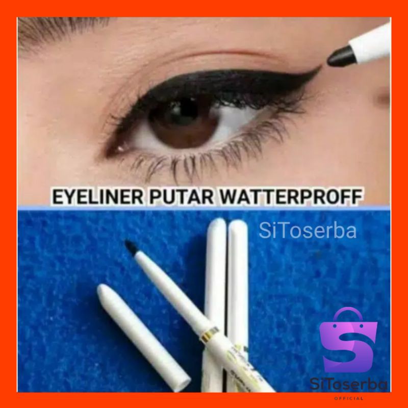 EYELINER PUTAR HITAM EMPUK MURAH PRAKTIS UNTUK TRAVELING