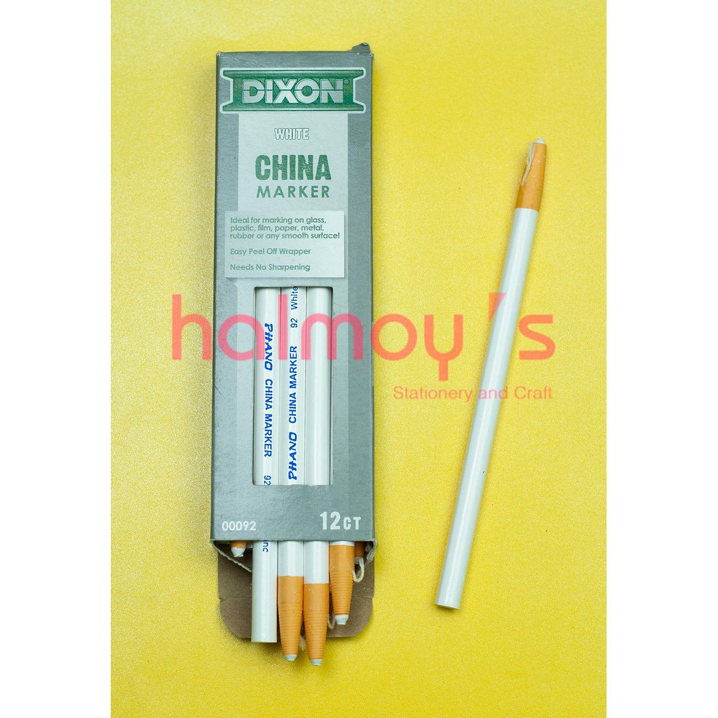 

PENCIL GLASS / PENSIL KACA PHANO DIXON CHINA MARKER PUTIH