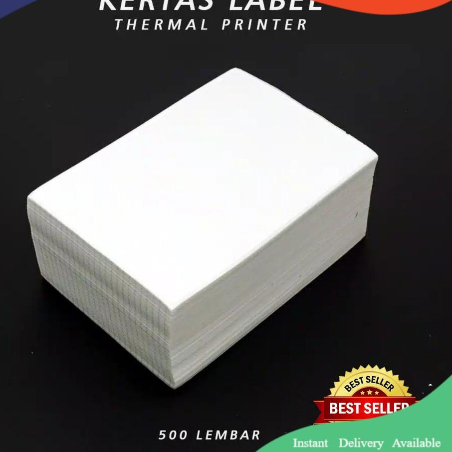 

Special Kertas Print RESI JOB Thermal/ Kertas Termal Tempel 100x150mm isi 500 lembar ン