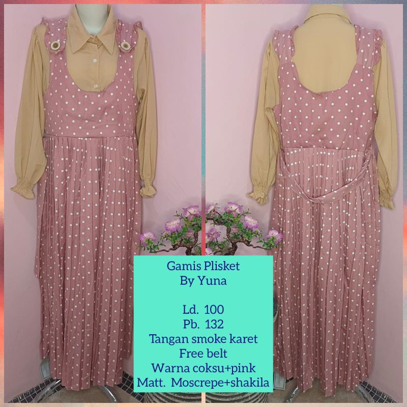 Gamis plisket by Yuna Fashion