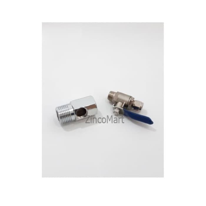 Ball valve  Connector besi  Kran Konektor Filter Air 1/4