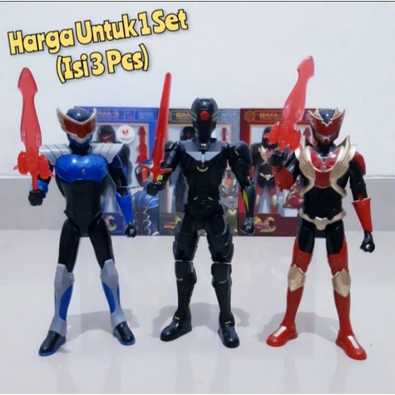 Mainan Set Figure Bima S - Miniatur Action Figur Bima X Anak Laki Cowok