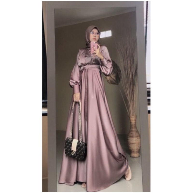 KAIRA DRESS SATIN PREMIUM| GAMIS BRIDESMAID