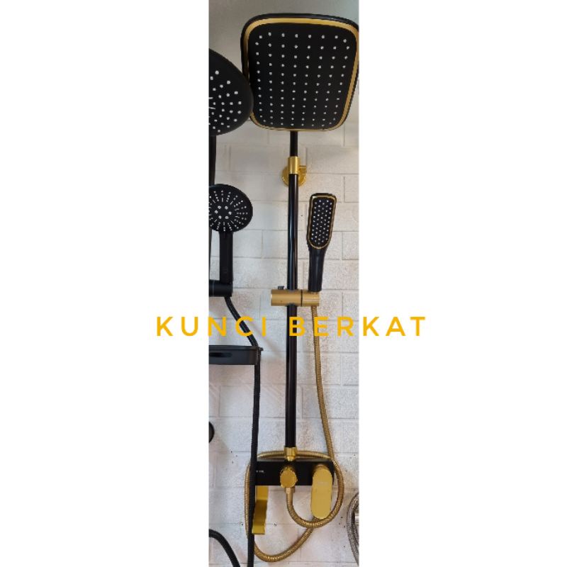 Shower Coloum Hitam Gold/Shower set Black Gold/Sower Colom/Shower mandi