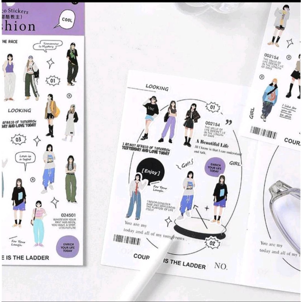 

1pc OOTD Fashion Stickers