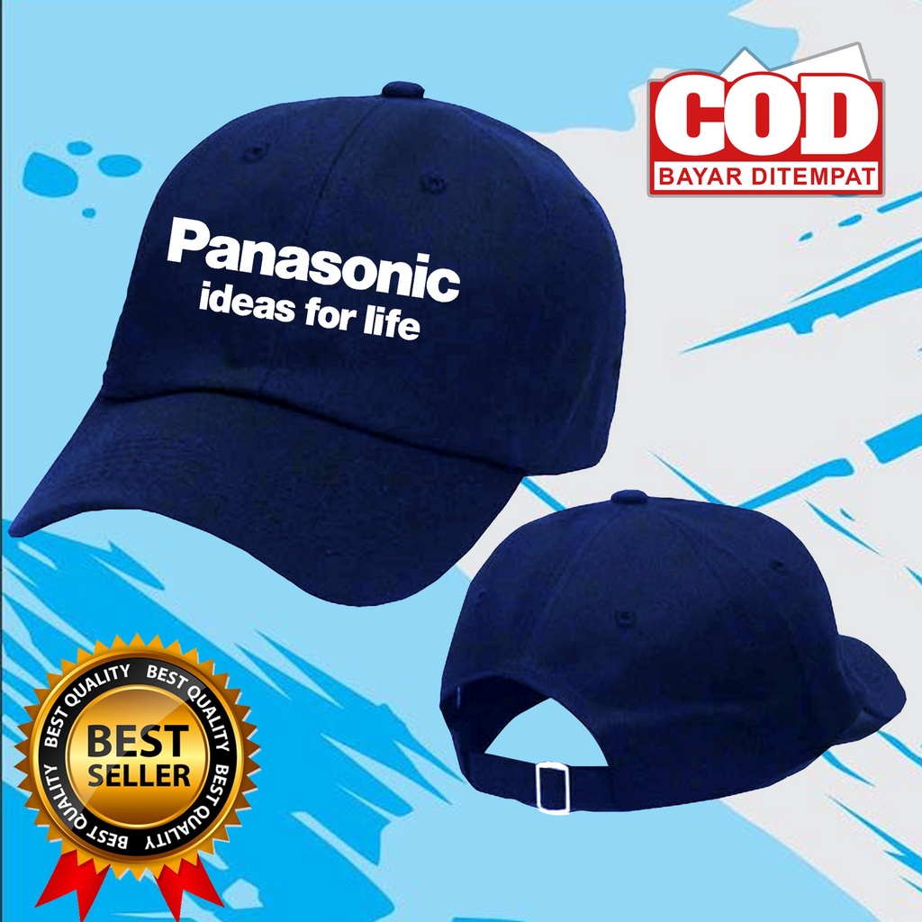 Topi Baseball PANASONIC keren BERKUALITAS  Pria Wanita