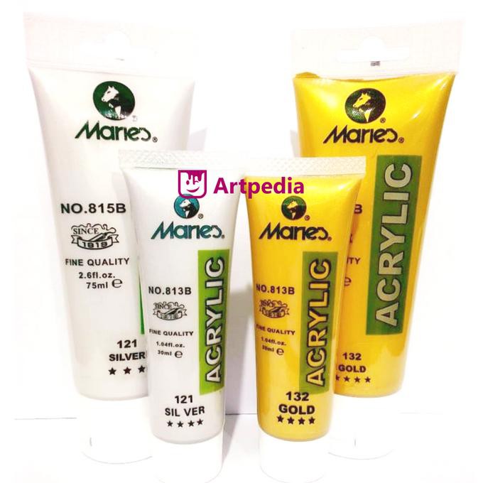 

HOT SALE Maries Acrylic Colour 30 ml Gold & Silver / Cat Akrilik Gold Silver - silver