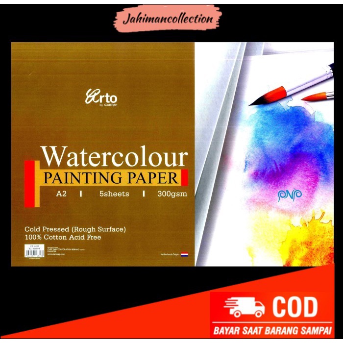 

✨ BISA COD ✨ Arto Watercolour Painting Paper A3 / 300 Gsm Cotton