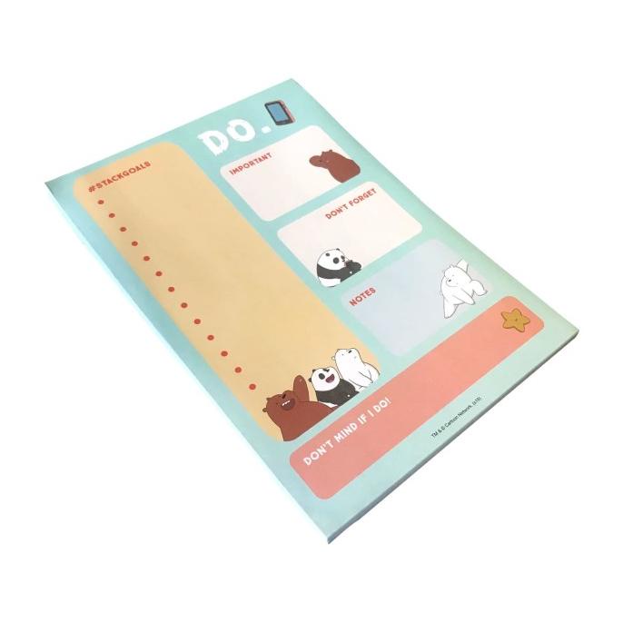 

We Bare Bears To Do List Notepad A5