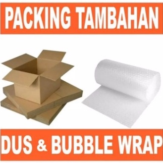 Kardus Dan Bubble Wrap Untuk Tambahan Packing Agar lebih aman