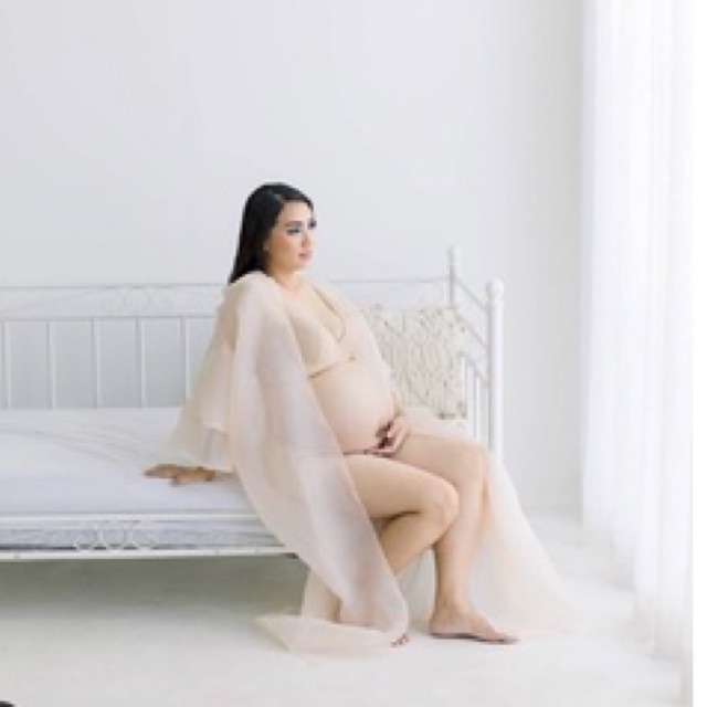 𝙏𝙪𝙩𝙪𝙡𝙡𝙚 Odette Nude Robe Wedding / Kimono Wedding