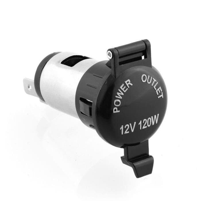 Power Outlet Socket Lighter 12V 120W untuk Motor Mobil