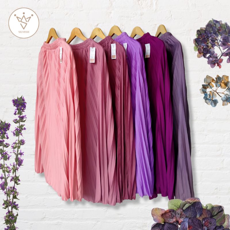 ROK PLISKET PREMIUM TEBAL/SKIRT PLEATED/ROK PANJANG/ROK KERJA/HIJABERS/ROK/PAKAIAN WANITA/MUSLIMAH/BAWAHAN WANITA/OOTD HIJAB/STYLE VIRAL/FEMINIM/ALL SIZE/OVERSIZE/ROK PLISKET MURAH/FASHION MUSLIM S-XXL