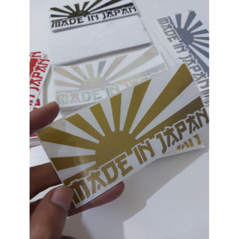 STICKER MADE IN JAPAN BENDERA JAPAN JDM CUTTING