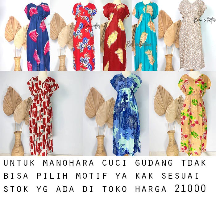Daster/Dress Manohara Bali Panjang Dress Manohara Etnik Bali Panjang