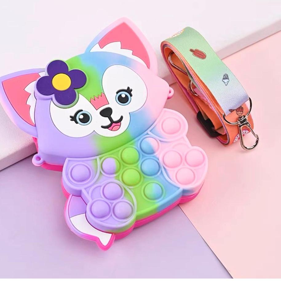 (PALING DICARI) Tas Anak Unicorn Pop It Tas Silicon Jelly Unicorn Viral