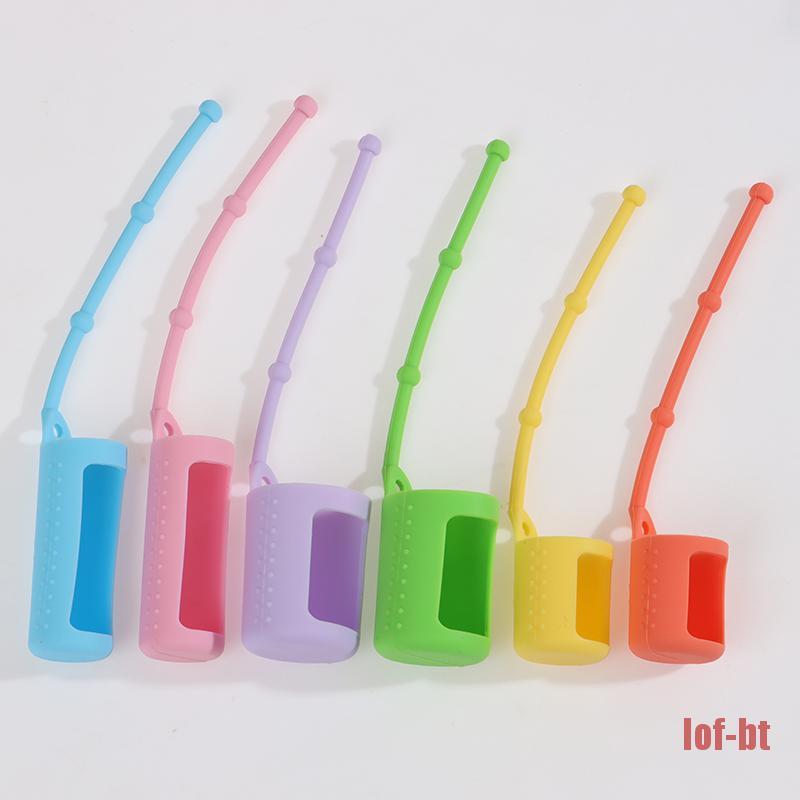 Lof-bt 6pcs / Set Casing Pelindung Botol Minyak Esensial 5 / 15 / 10ml Bahan Silikon Untuk Travel