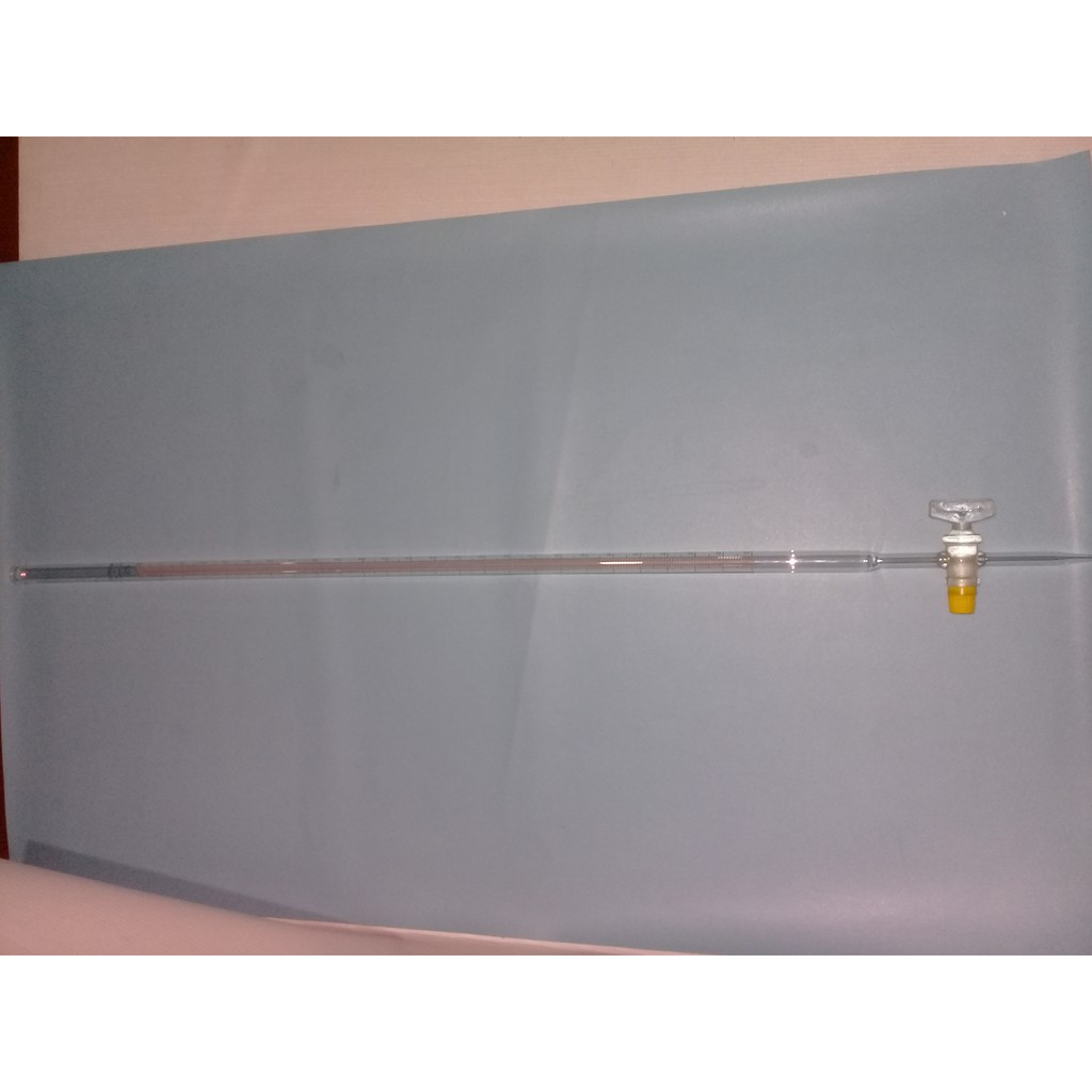 buret 25 ml, kran Glass, PYREX