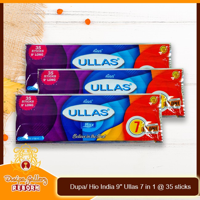 Dupa/ Hio India 9&quot; Ullas 7 in 1 @ 35 sticks