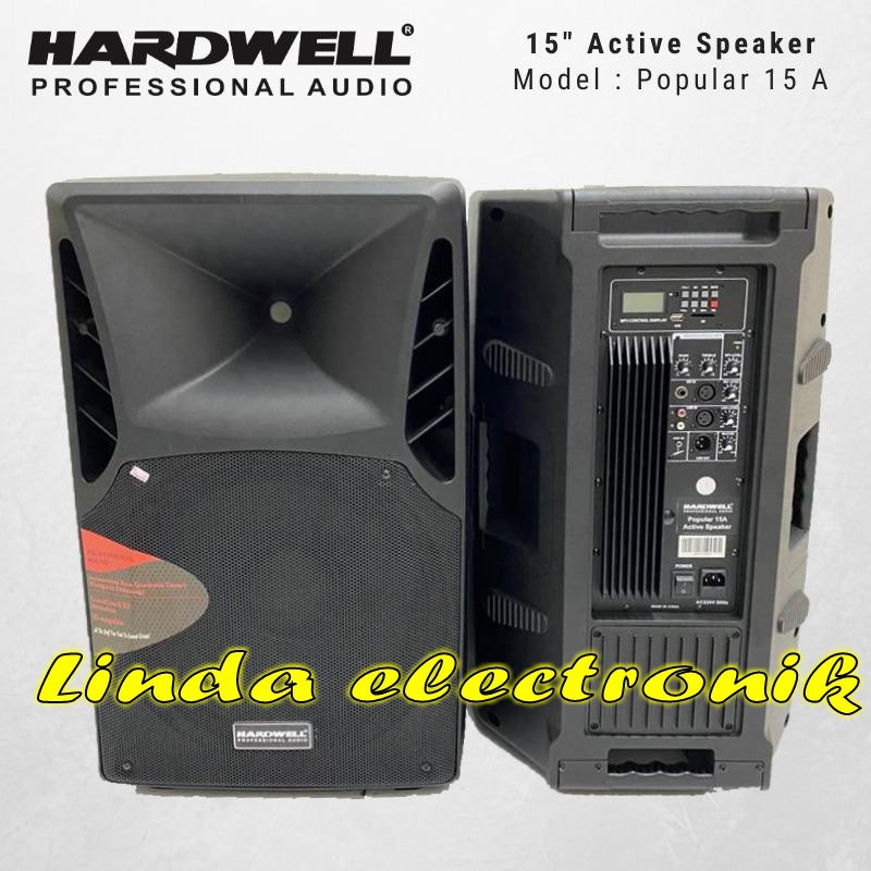 speaker aktif hardwell popular 15a 2pcs sepasang popular15a popular 15 a
