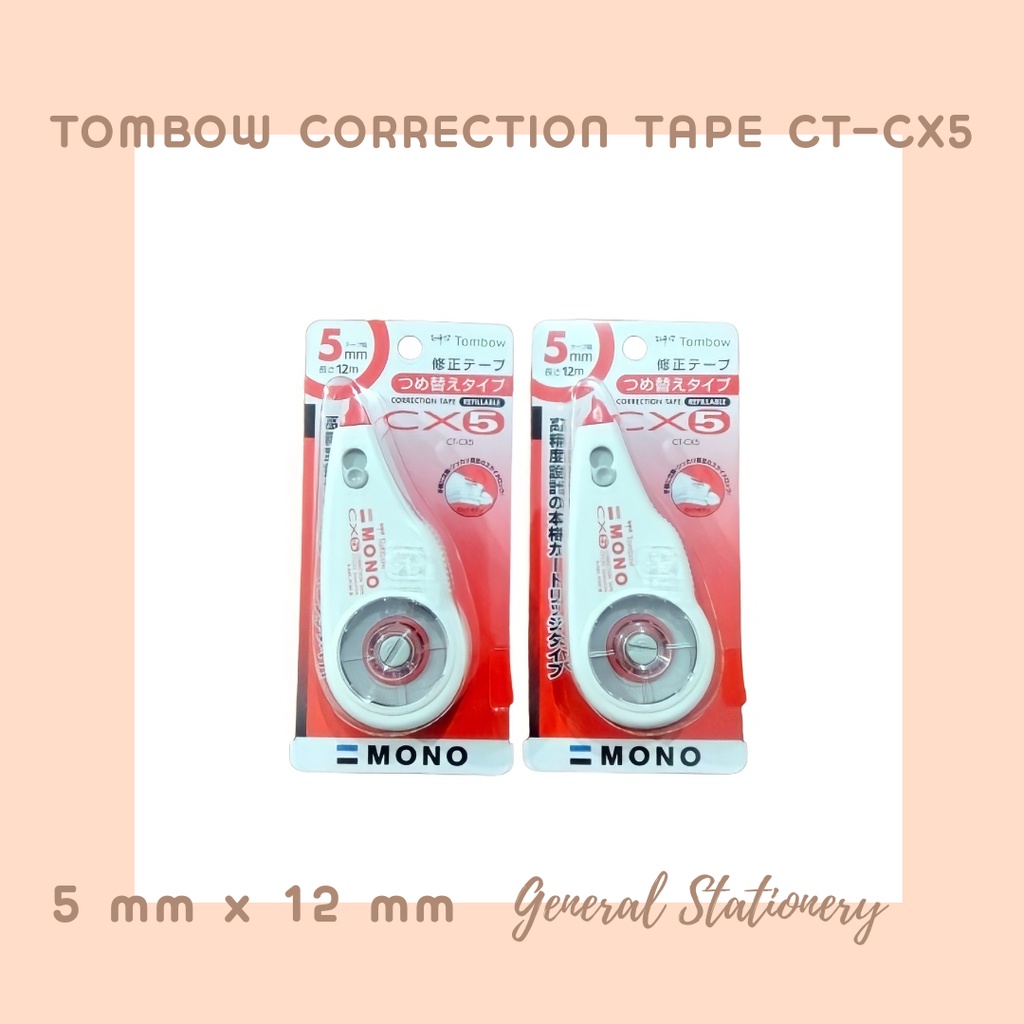 

Tombow Correction Tape Reffilable CT-CX5 / Tipe X Kertas Tombow