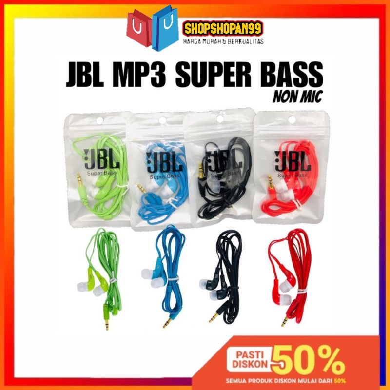 HEADSET JBL SUPER BASS PLASTIK NON MIC KABEL - S99