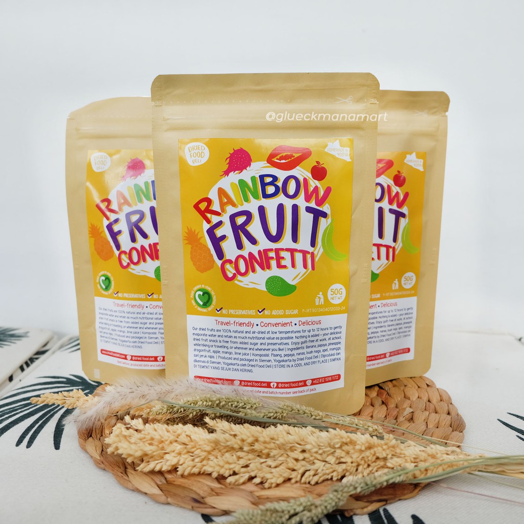 

Rainbow Fruit Confetti / Buah Kering 50 gr