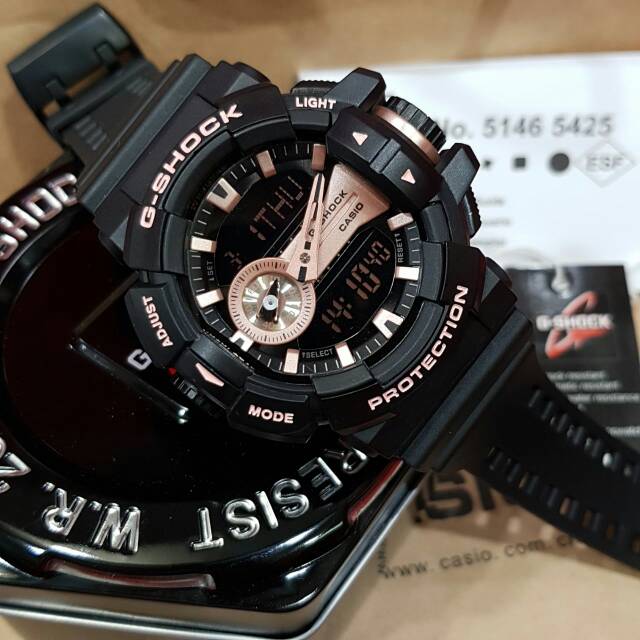 LIMITED JAM PRIA G shock GA400 black collection auto light