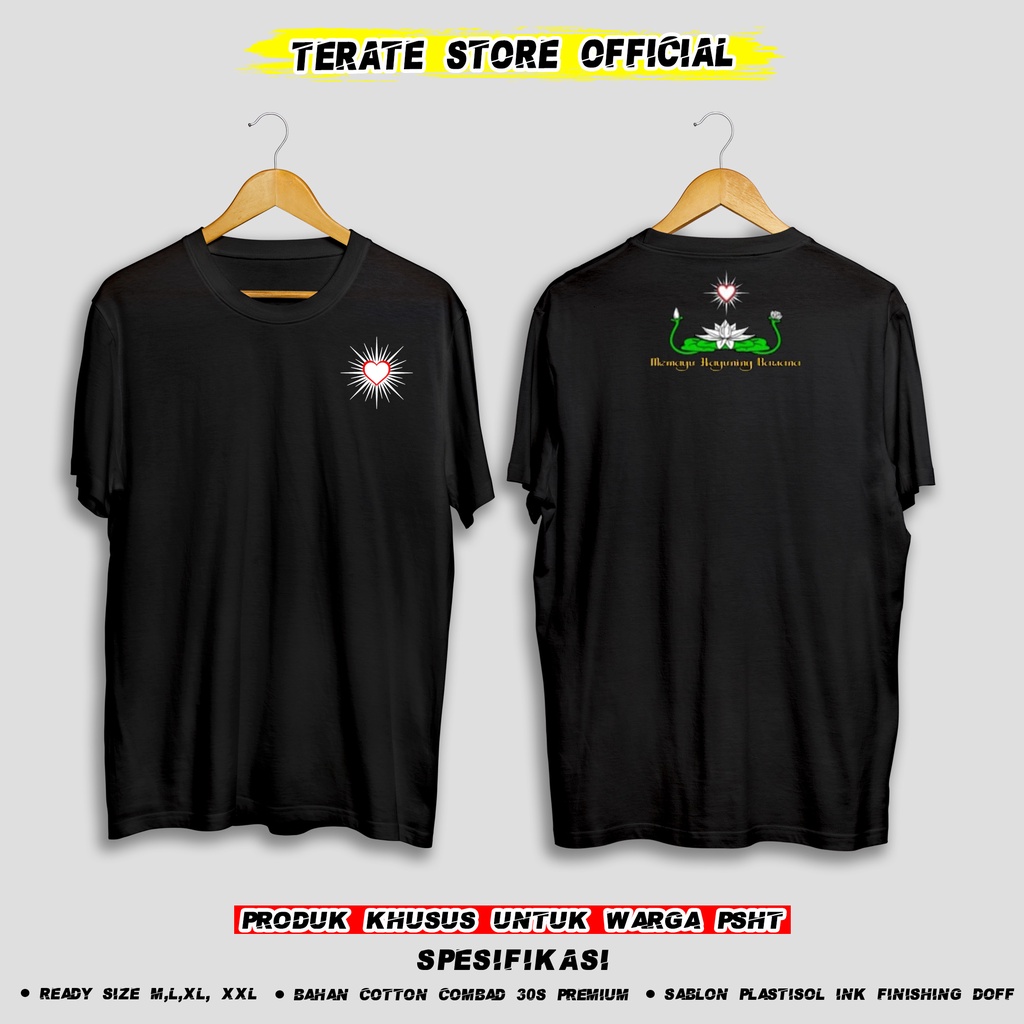 KAOS PSHT SIMPLE HATI BERSINAR TERATE SPESIAL EDITION (BERBAHAN DISTRO DAN BISA COD) TERATE STORE ID