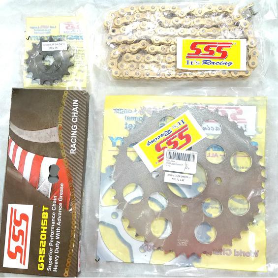 Gearset Sss Tiger 200Cc Tipe 520 / Girset / Gear Set Sss Tiger 200Cc