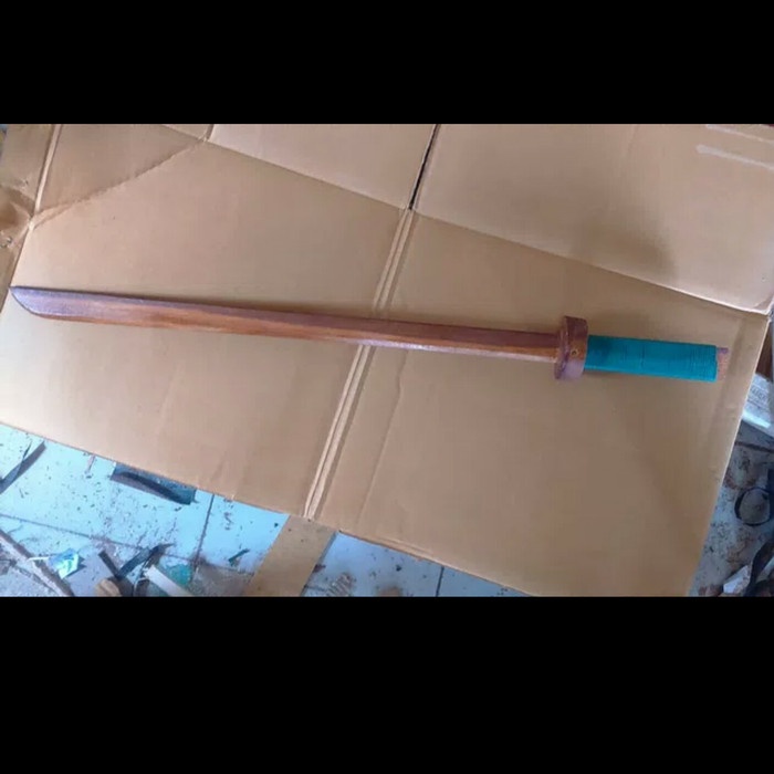 mainan pedang kayu samurai katana kayu jati