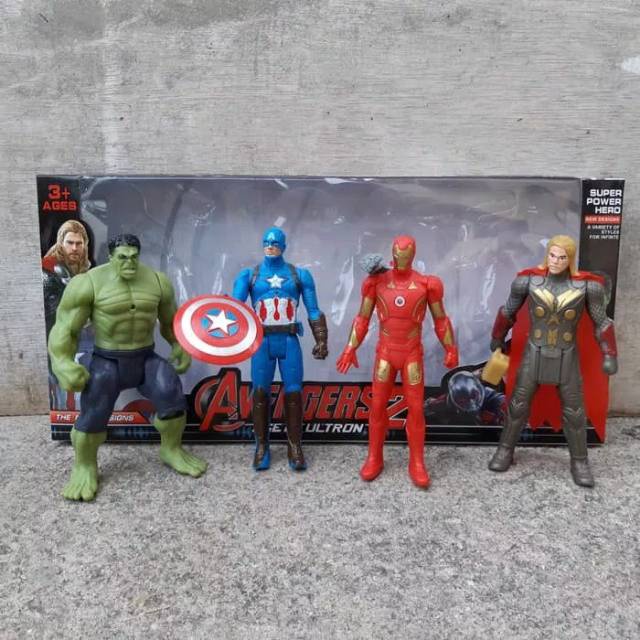 Mainan Anak Avegers 4 Age Of Ultron Mainan Figure Set isi 4