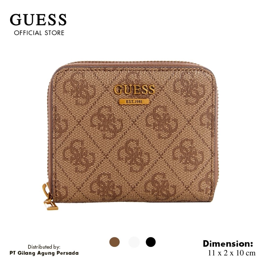 Dompet Guess Original Wanita - Zadie Logo Small Zip Around