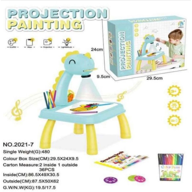 Mainan anak penjiplak gambar/ projection painting