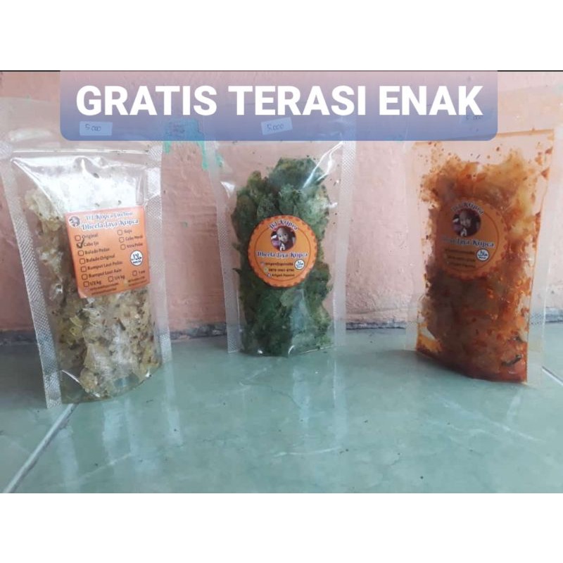 

KRIPCA CABE IJO 50gram GRATIS TERASI ENAK Khas Cirebon