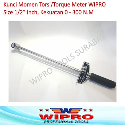 Kunci Momen Torsi Torque Meter 1/2 Inch WIPRO