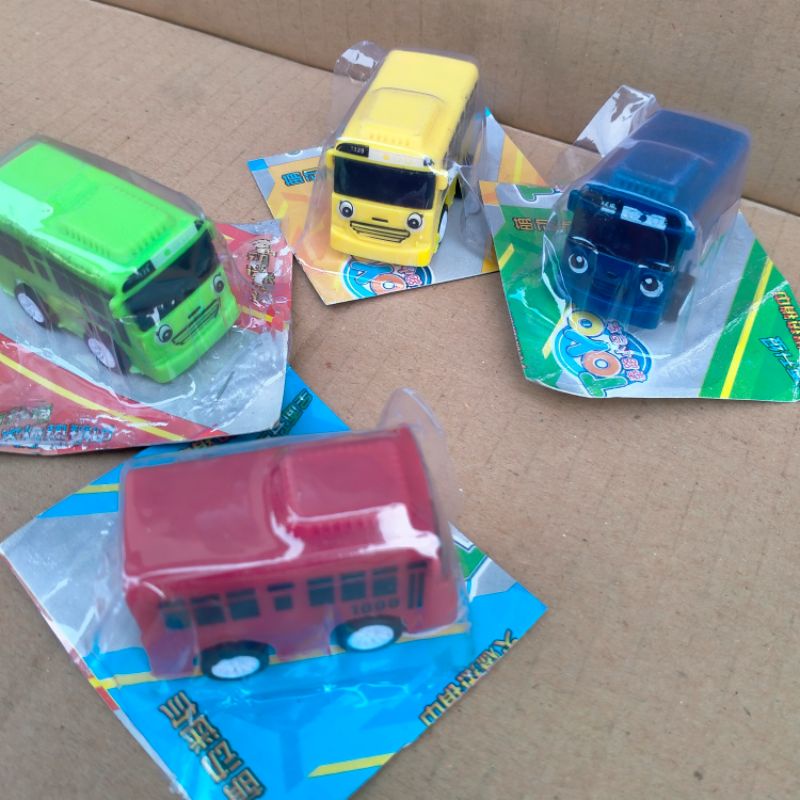1 Pcs  MAINAN MOBIL Motif BUS TOYO MINI FULLBACK MOBILAN TAYO KECIL GROSIR