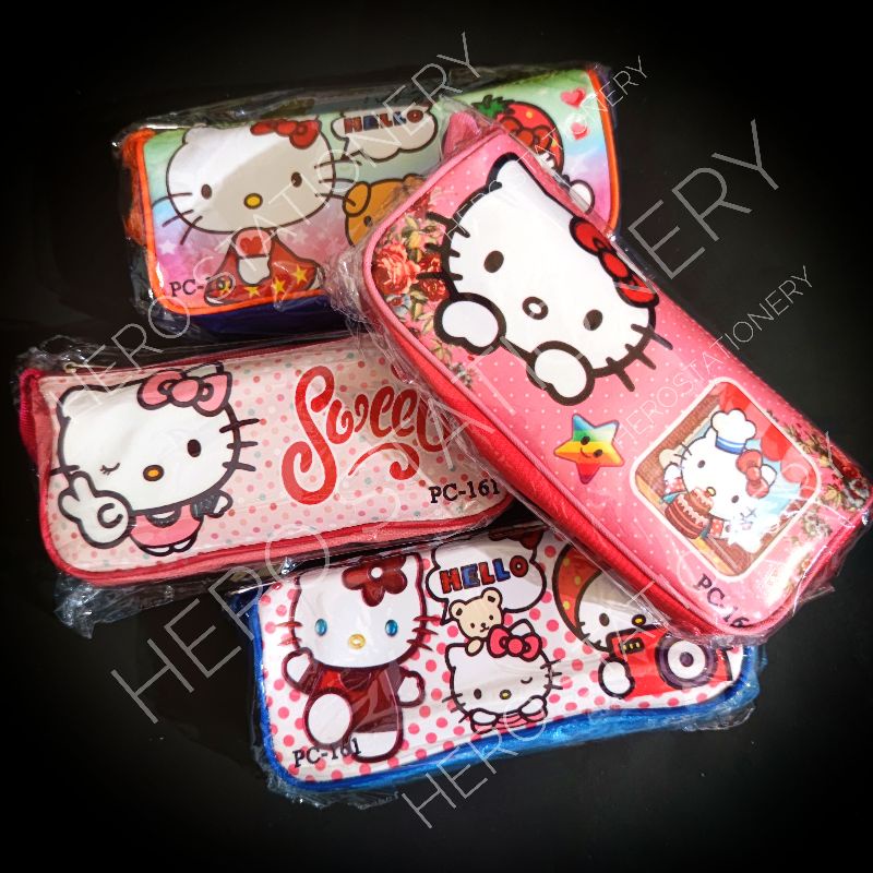 

Kotak pensil resleting dompet hello kitty