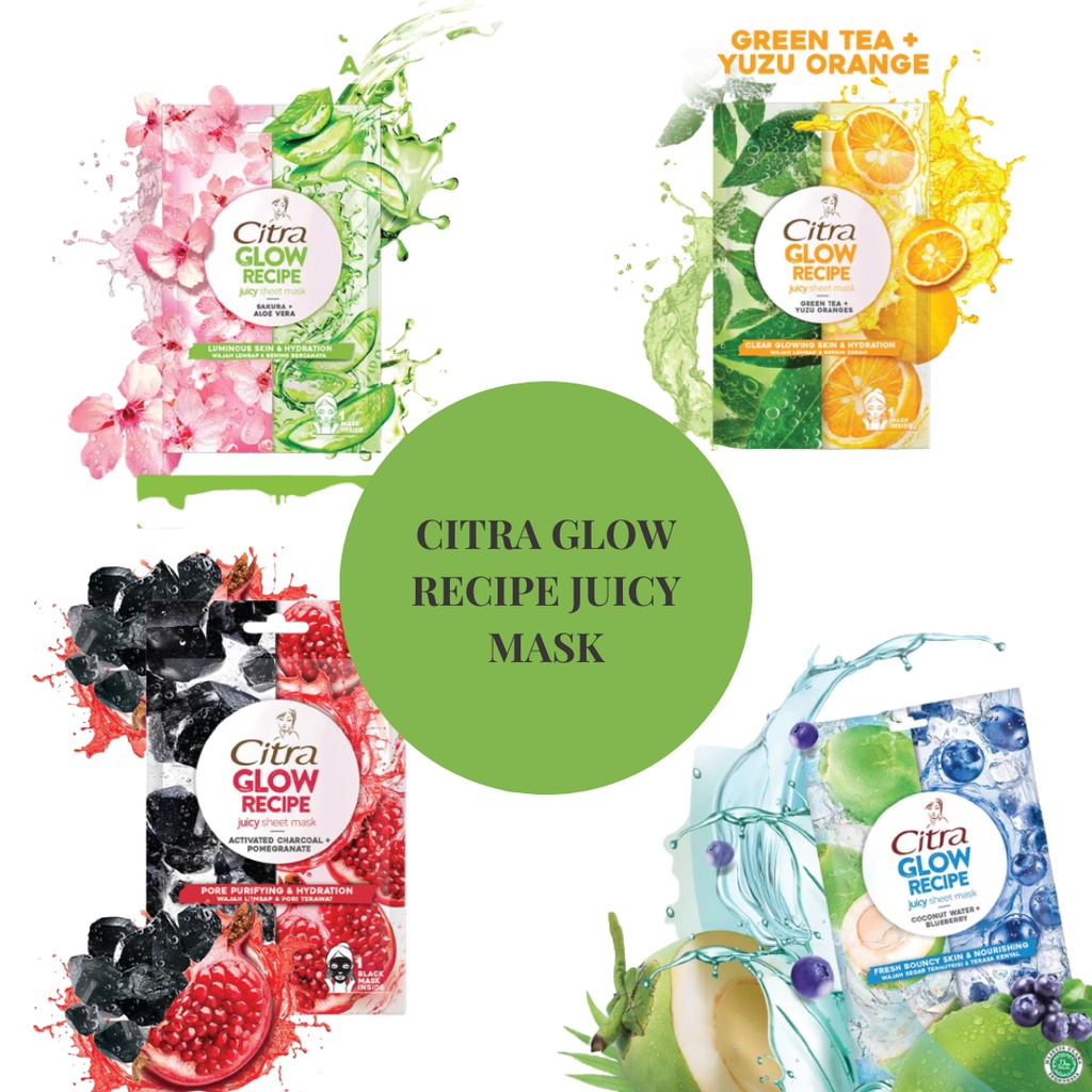Citra Glow Recipe Juicy Sheet Mask 25gr