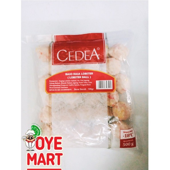 CEDEA BAKSO LOBSTER 500GR OLAHAN IKAN RASA LOBSTER HARGA PROMO