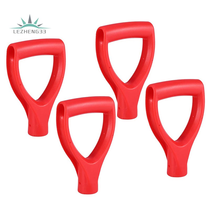 4pcs Red Plastic D Handle Replacement Wooden Handle Plastic Top Garden Shovel Replacement For Spade And Fork Handles Shopee Indonesia