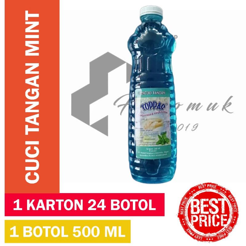 Sabun Cuci Tangan 500ml merk TOPPAS Varian Mint