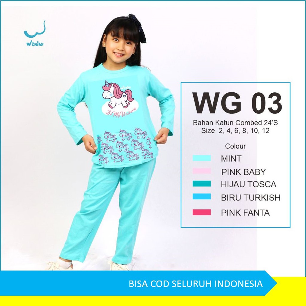 Baju tidur anak perempuan setelan | Baju anak perempuan umur 3 tahun | Pakaian anak perempuan
