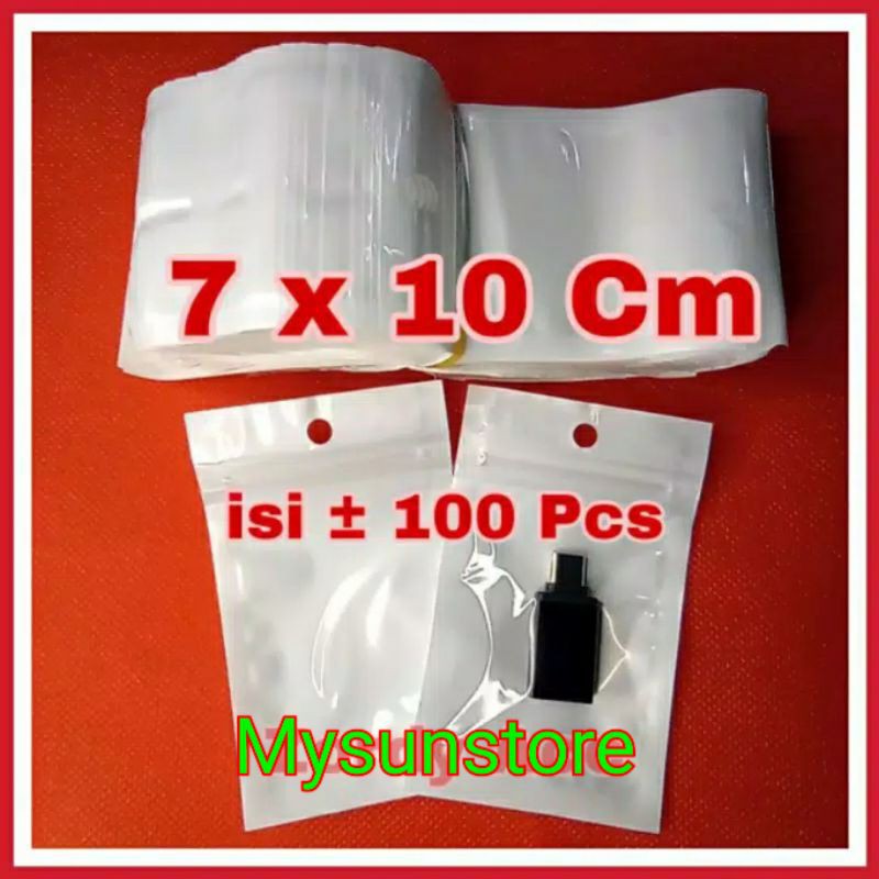 Plastik Ziplock 7x10Cm Plastik Klip Plastik Kemasan 7x10 Cm 100 Pcs Mysunstore