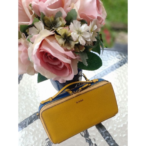 Bonia original camera bag leather