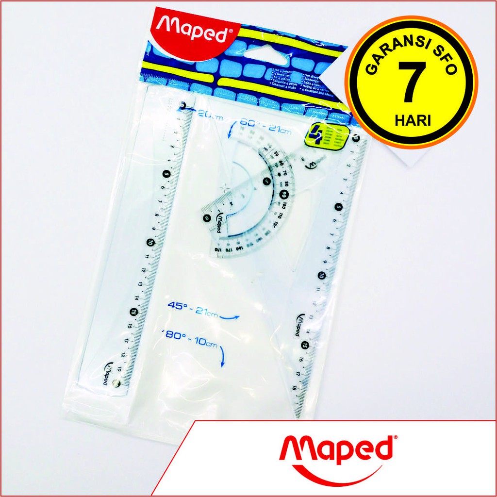 

Paket Penggaris Maped 20cm