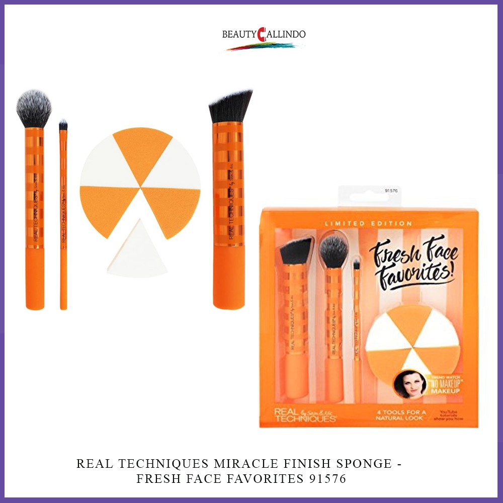 REAL TECHNIQUES 1576 MIRACLE FINISH SPONGE - FRESH FACE FAVORITES 91576